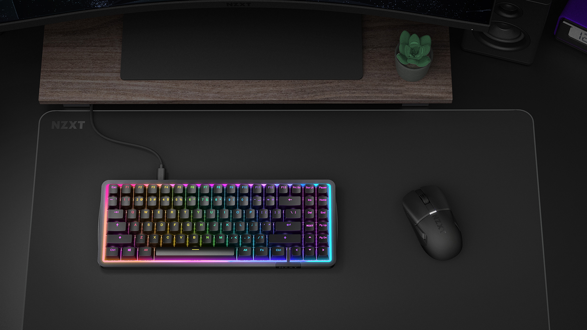 NZXT Lift Elite + Zone Mousepad