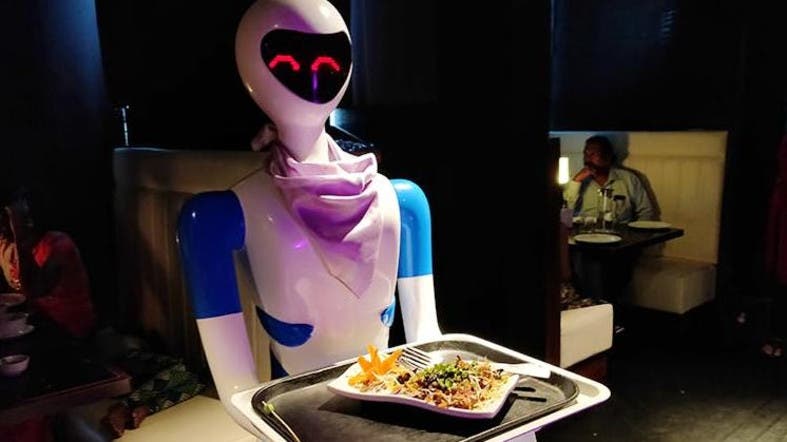 Afghanistan gets its first food serving robot