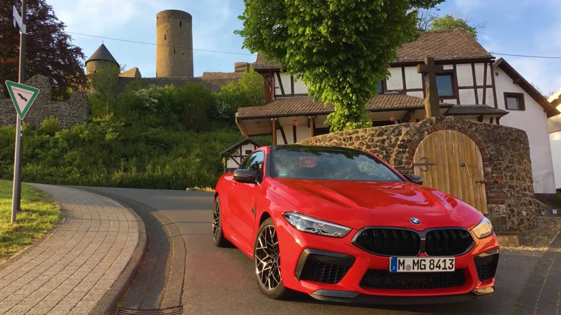 The BMW M8 Competition takes a turn at the Nürburgring