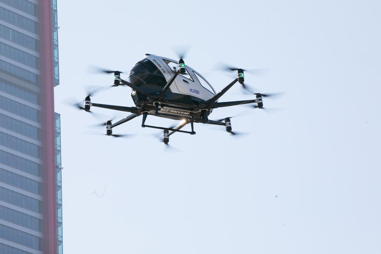 Passenger drones from Ehang have been tested in South Korea