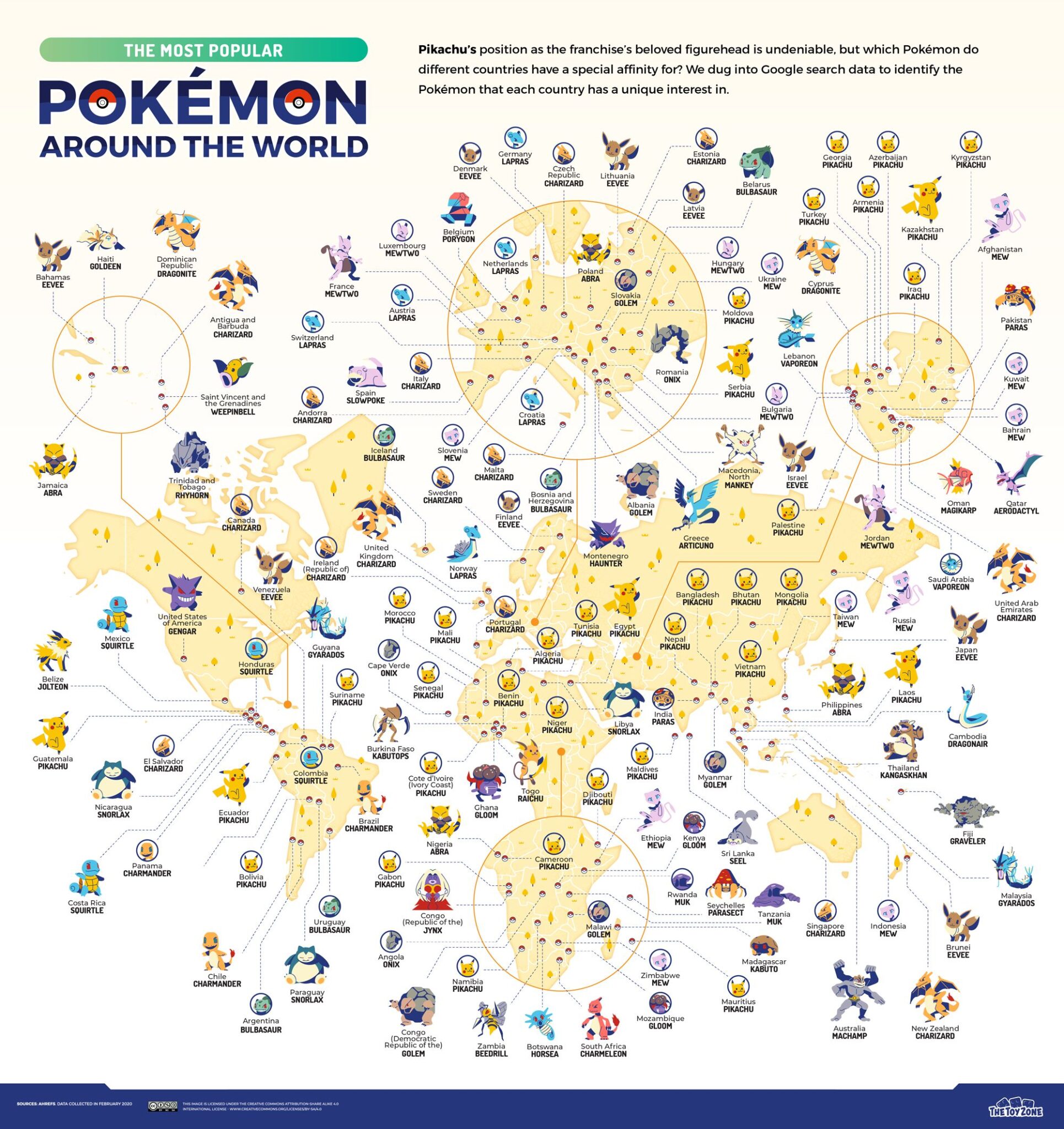 The Most Popular Pokémon Around The World   TheToyZone