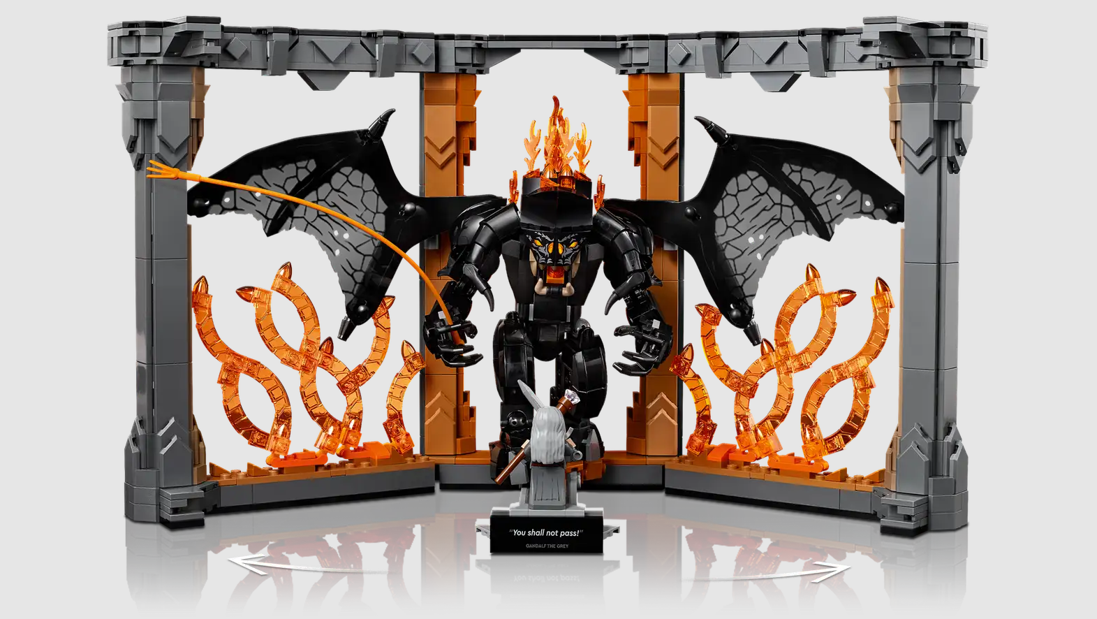 I Built the LEGO Lord of the Rings Balrog Book Nook (10367) // Timelapse