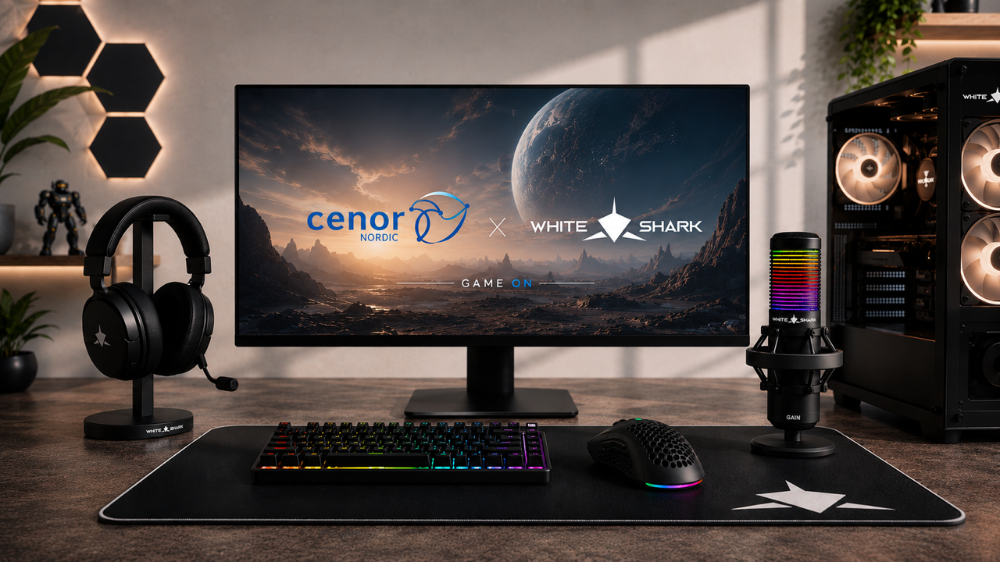 Award-Winning Gaming Brand White Shark Expands into the Nordic Market Through Cenor Partnership